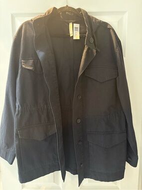 Aritzia Dark Navy Military Field Jacket